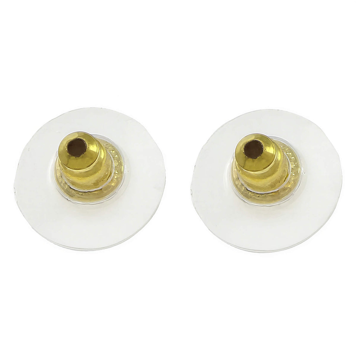 Achterkantjes van grote witte zoetwater parel oorbellen met goud sterling zilver (925) en barok parels | Big White Baroque Pearl