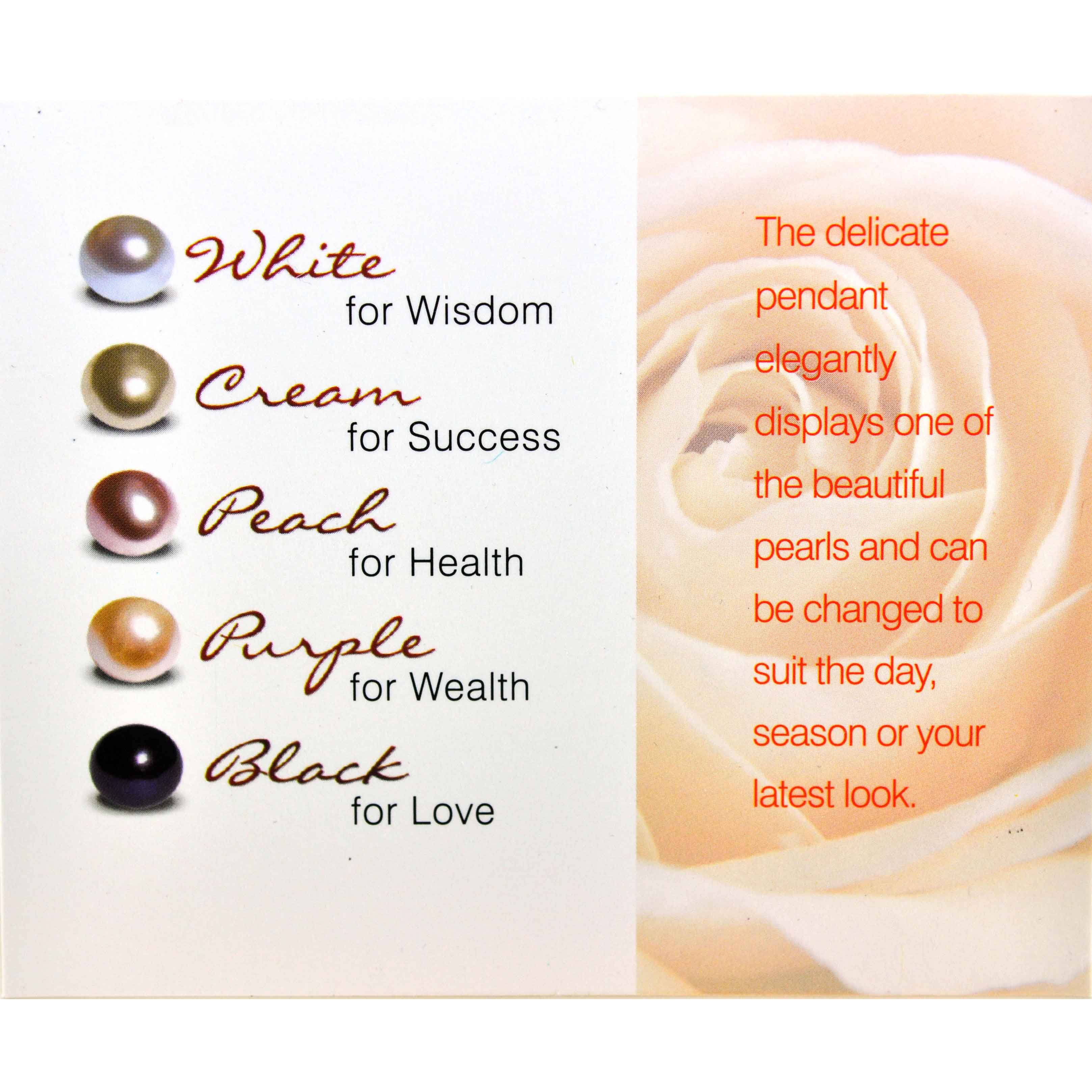 Cadeau set parelketting met hanger, detail verpakking | Gift Box Rose