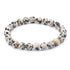 Edelstenen armband met dalmatiër jaspis | Elastisch | Dalmatian