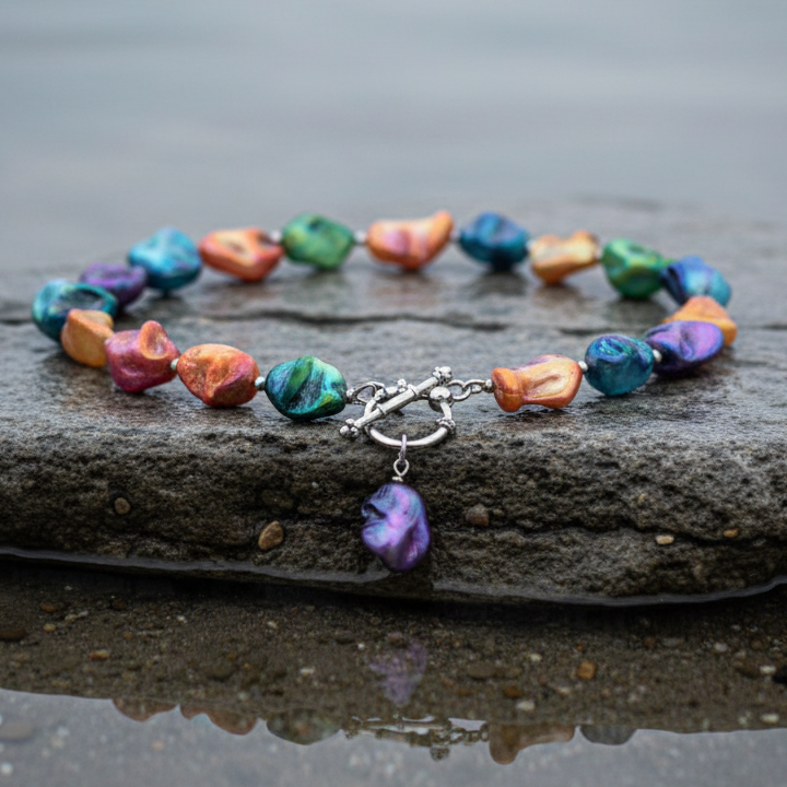 Schelpen ketting Shell AB Color close-up
