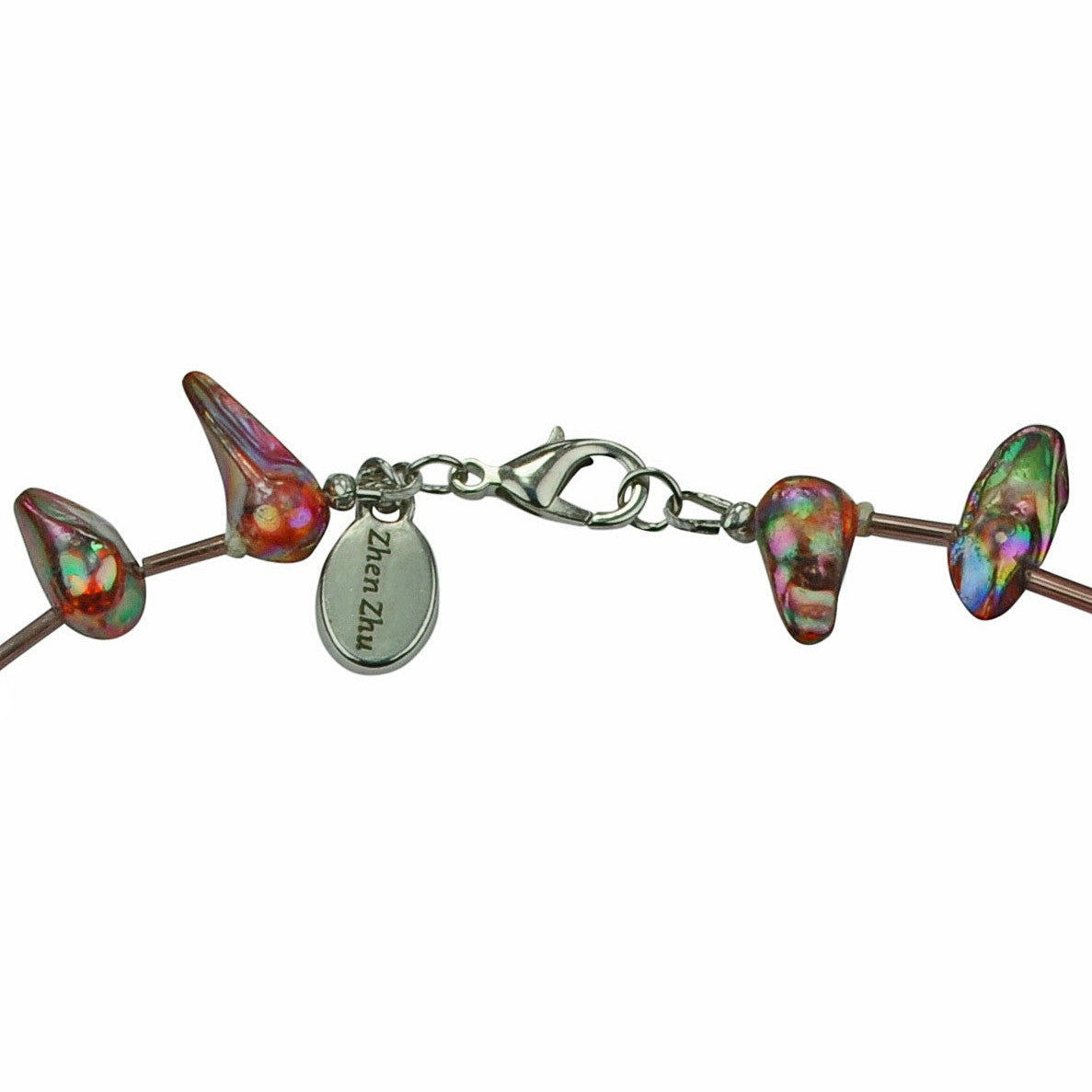 Slotje van zoetwater parelketting met bruine parels en sterling zilver | Blister Stick AB Brown