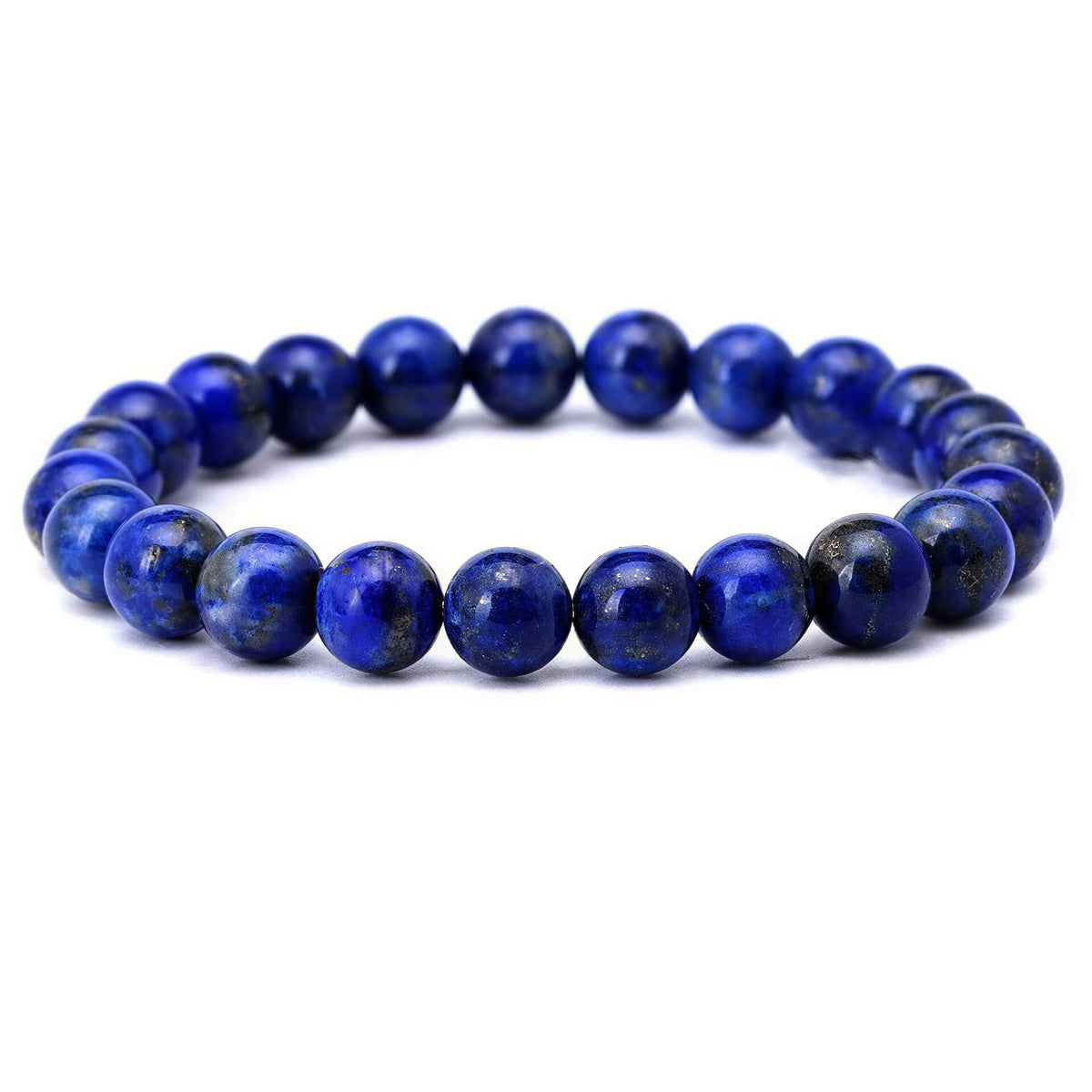 Blauw edelstenen armband met lapis lazuli, elastisch | Lapis Lazuli