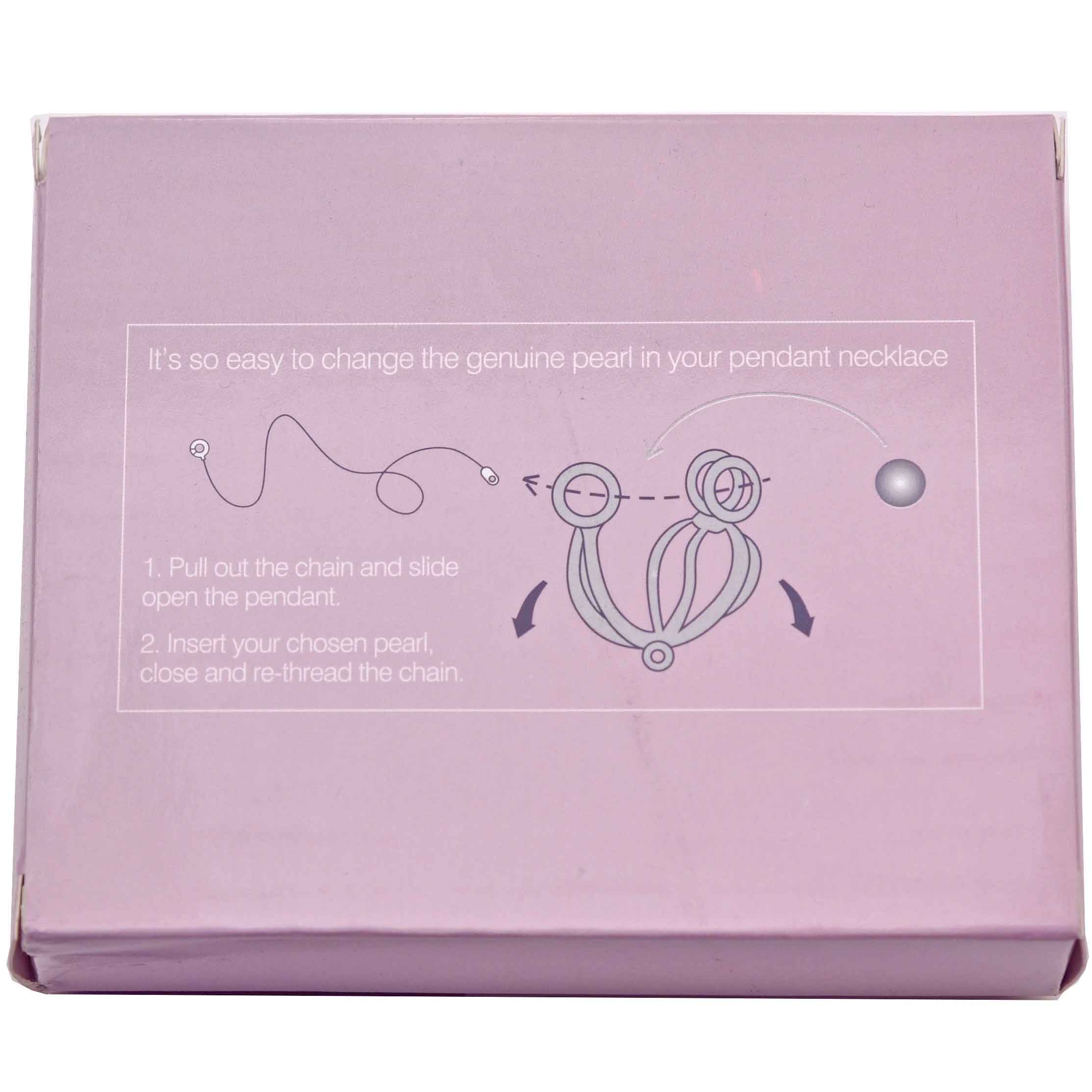 Cadeau set parelketting met hanger, achterkant verpakking | Gift Box Hearts