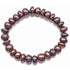 Bruin zoetwater parel armband met grote bruine parels | Button Brown