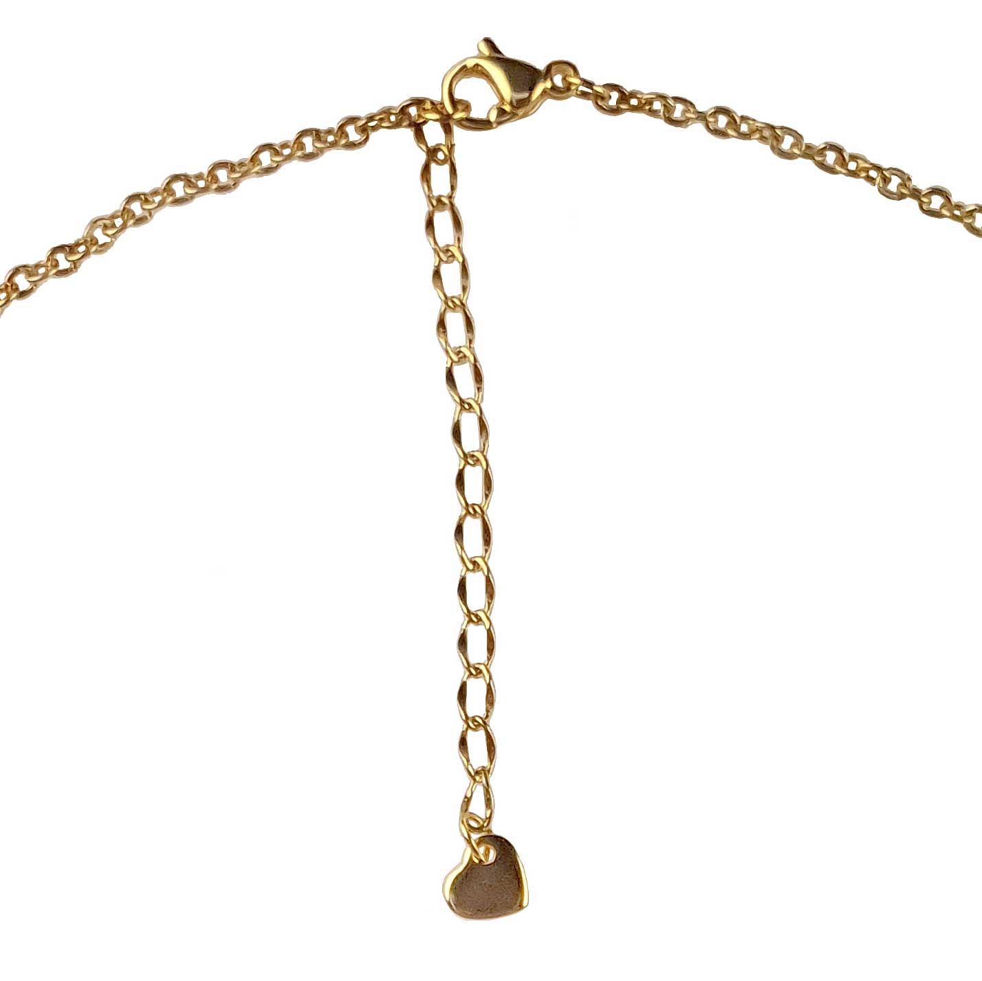 Slotje van zoetwater parelketting met goud edelstaal en witte parels die het woord LOVE in morse code weer geeft | Morse Code Love Pearl Gold