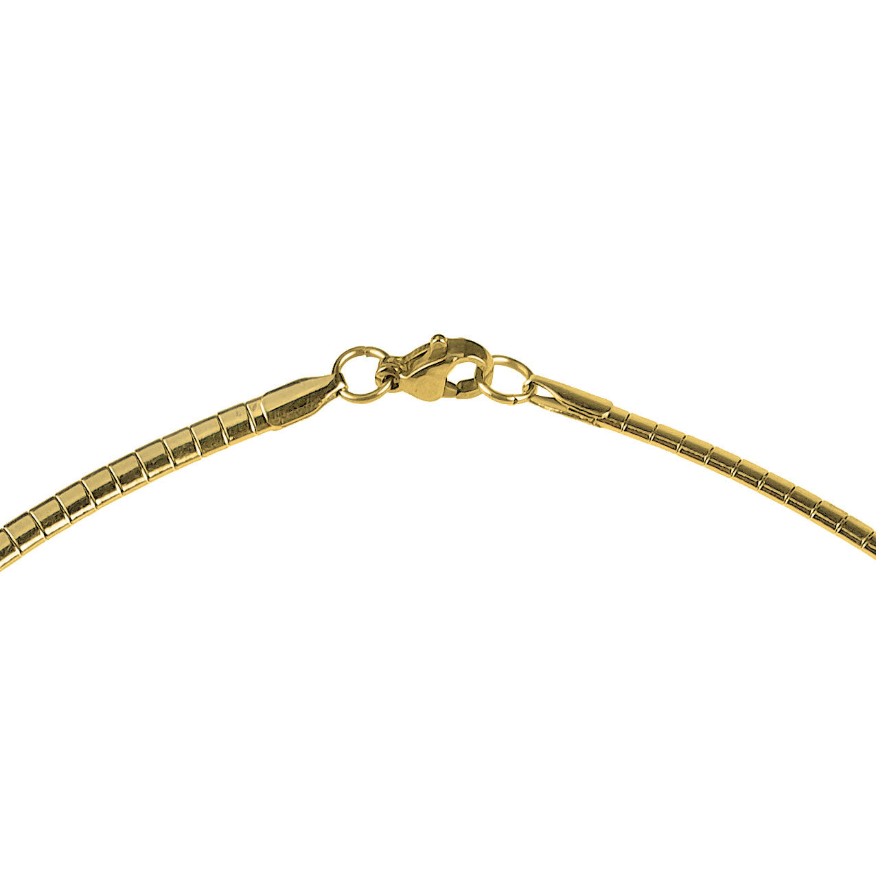 Detail van slotje goud edelstalen ketting | set Fleury B Gold