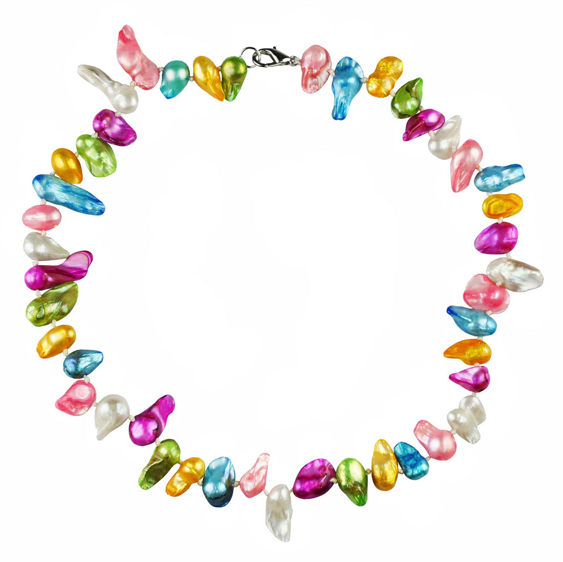 Zoetwater parelketting en armband met vrolijk gekleurde parels | Lilou