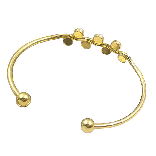 Wit zoetwater parel armband met goud, achterzijde | Lindy Gold