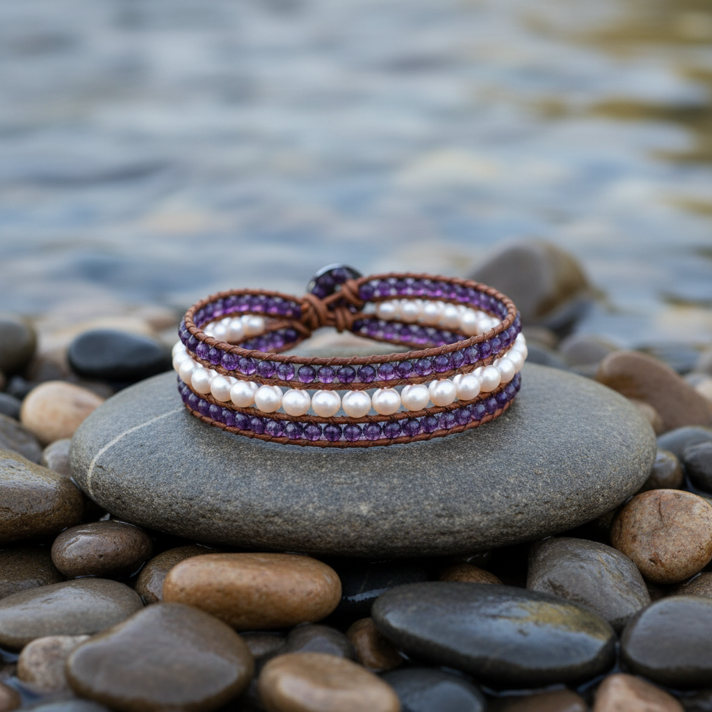 Kalla armband bij water