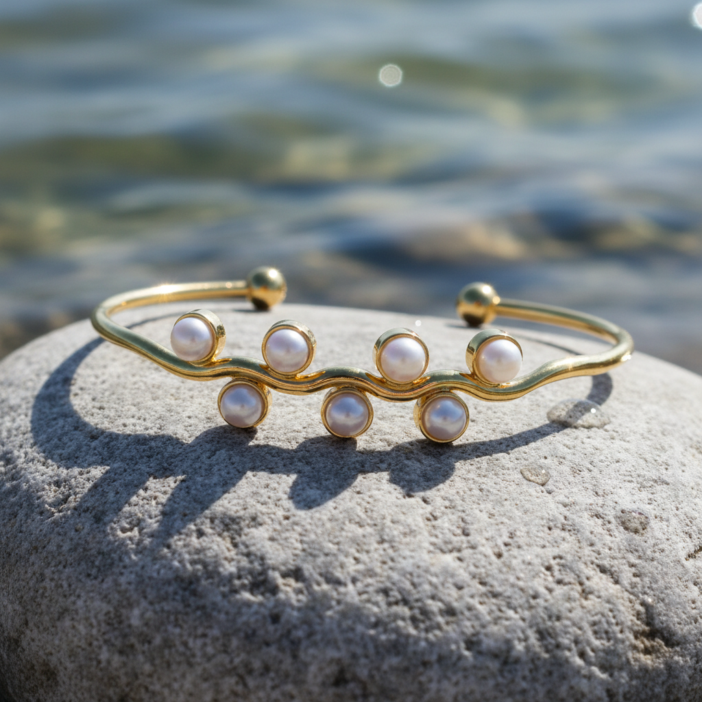 Lindy Gold armband close-up