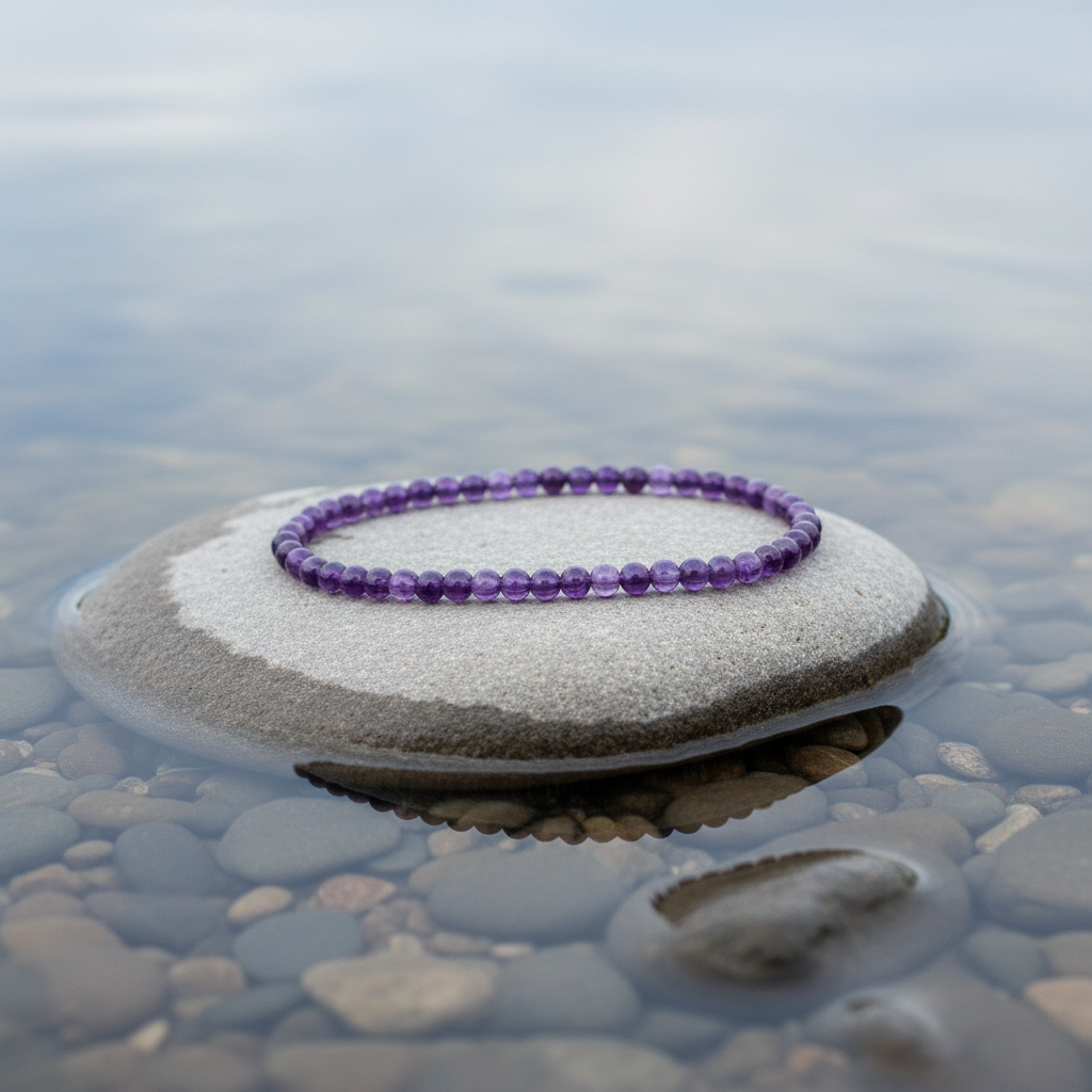 Little Amethyst armband recht gelegd