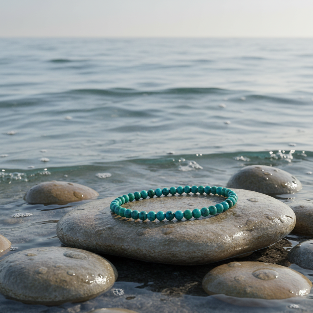 Little Chrysocolla armband - variatie
