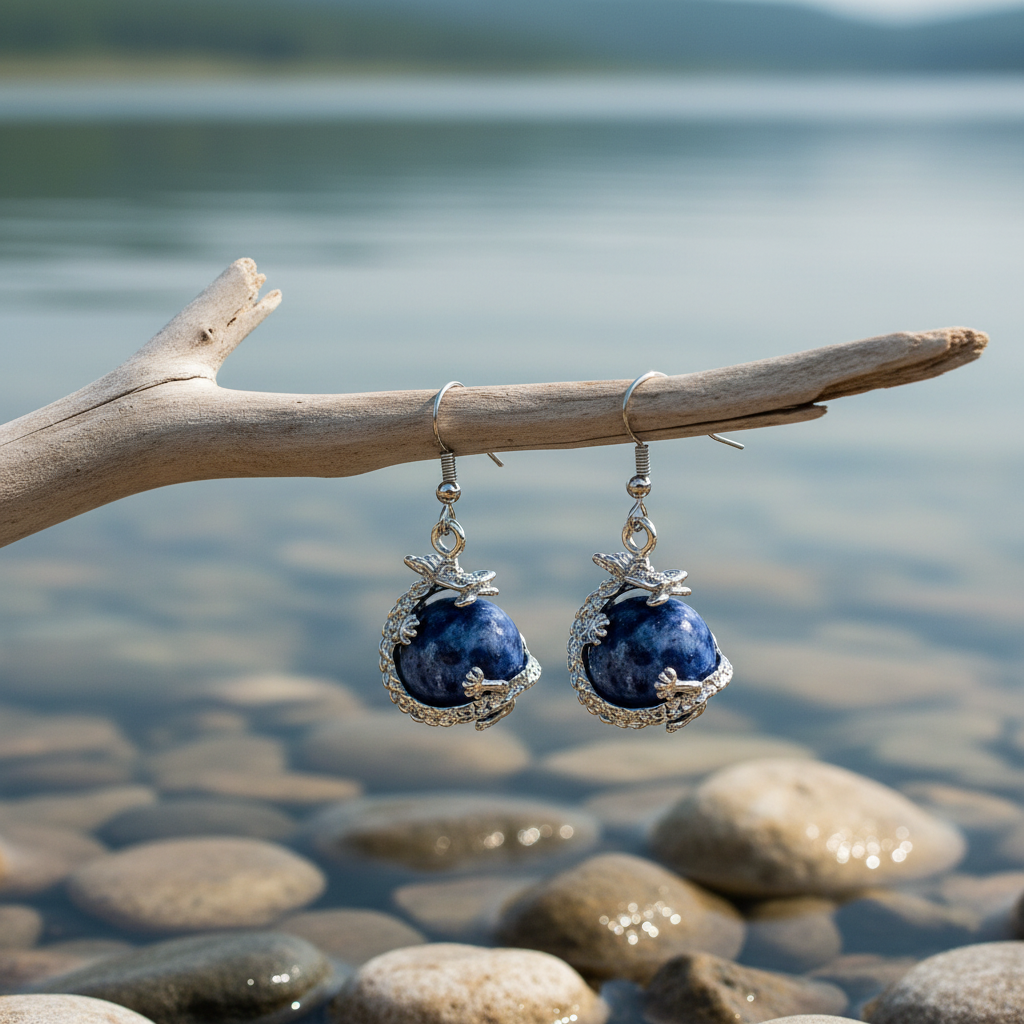 Sodalite Dragon aan takje