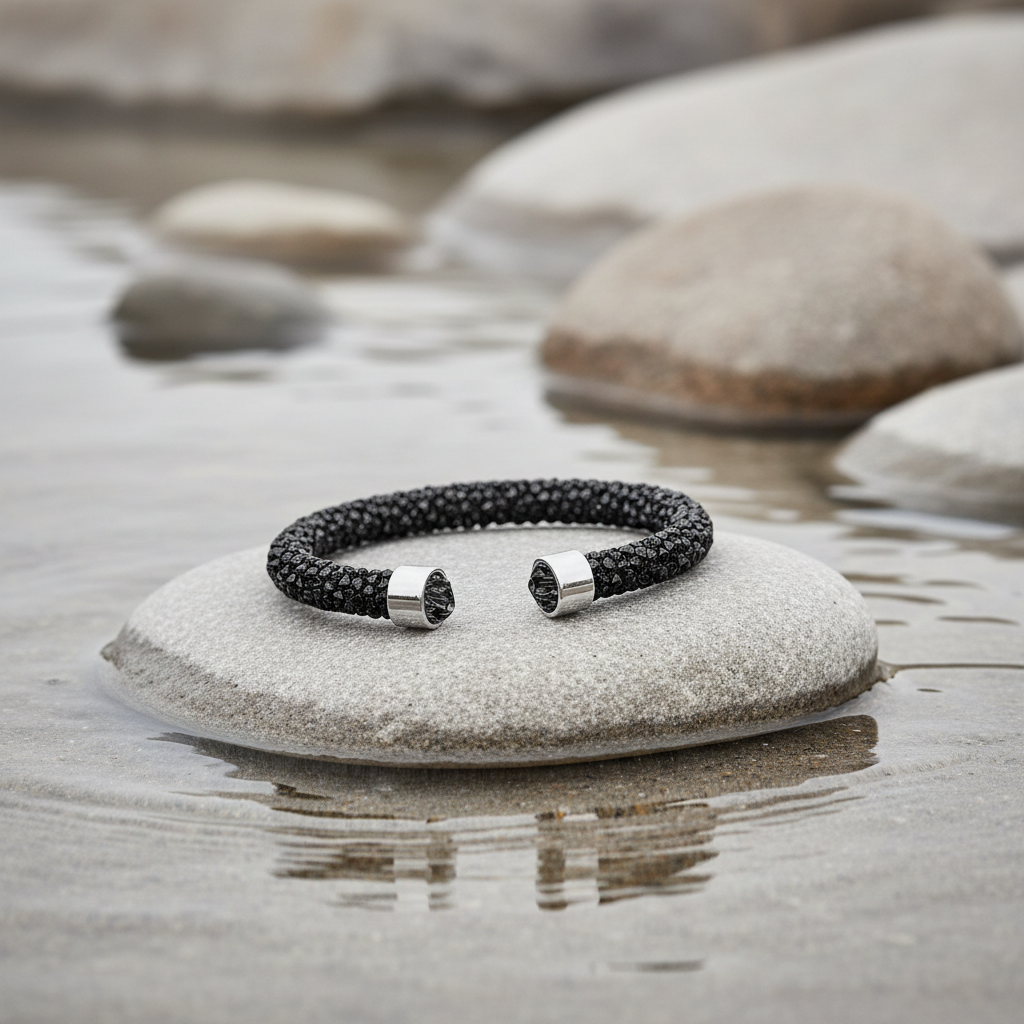 Stardust Black armband aan de waterkant