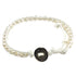 Wit zoetwater parel armband geregen tussen 2 koordjes | Witney