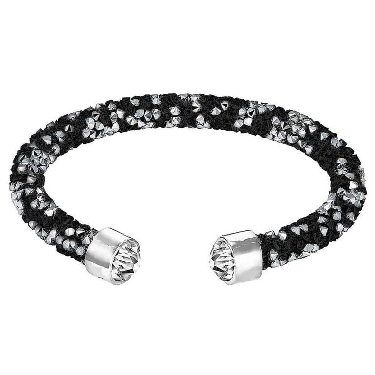 Kristallen armband met zwarte en zilver kleurige kristallen | Stardust Black & Silver