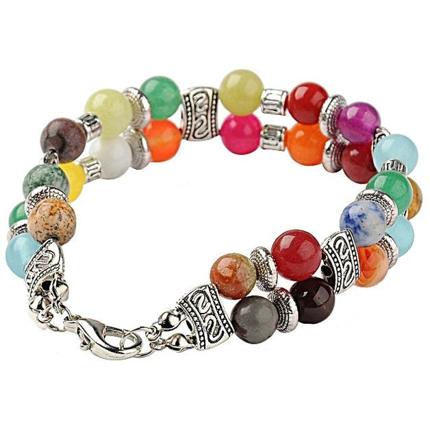 Slotje van edelstenen armband met verschillende edelstenen | Colorfull Gemstones