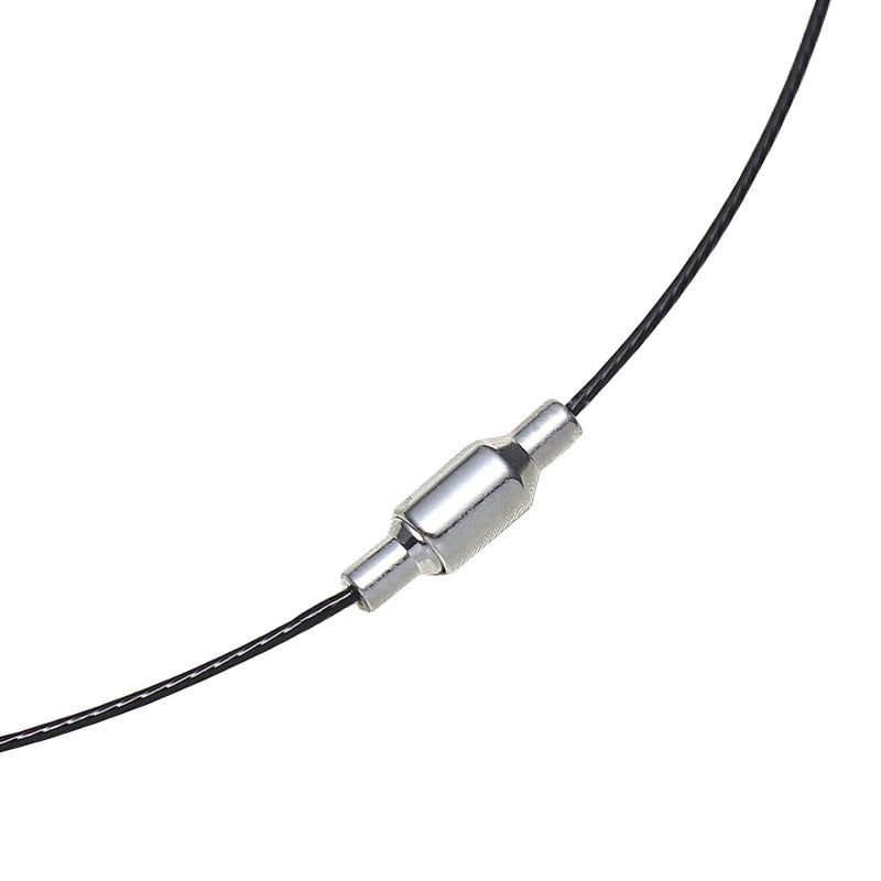 Magneetslotje van zoetwater parelketting met zwarte parels | Black Oval Ball