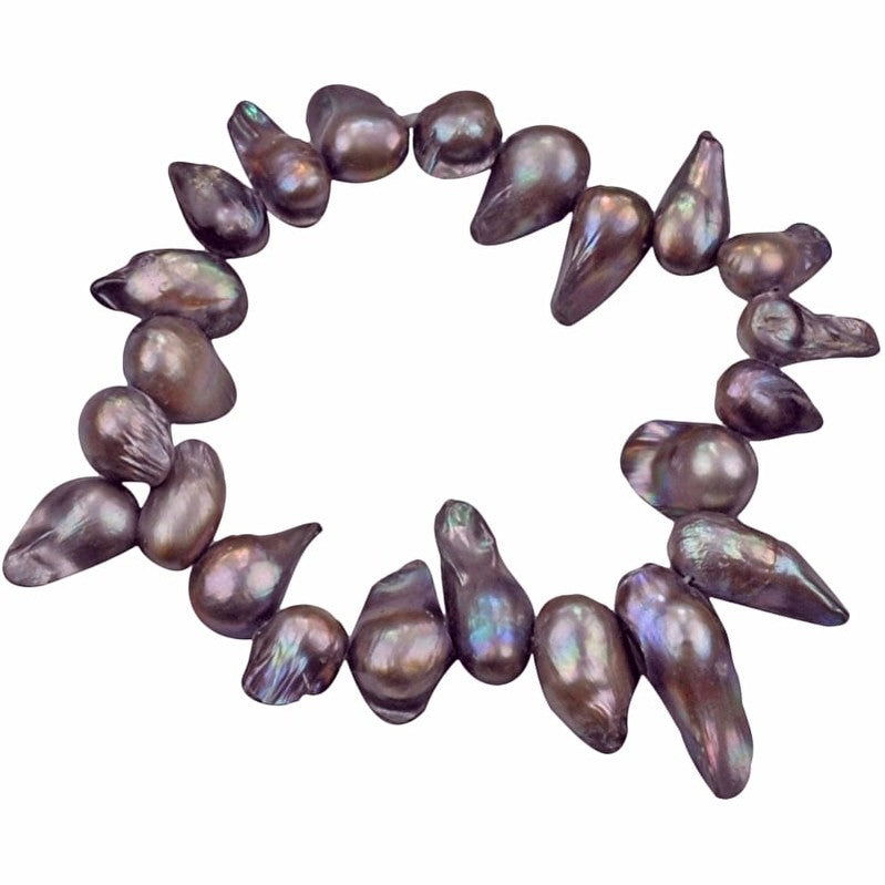 Zoetwater parel armband met taupe kleurige parels en sterling zilver (925) | set Pearl Blister Taupe