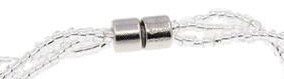 Slotje van zoetwater parel armband met blauw zwarte parels | Twine Pearl Black