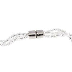 Slotje van zoetwater parel armband met blauw zwarte parels | Twine Pearl Black