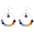 Edelstenen oorbellen in de kleuren van de verschillende chakra&