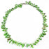Handgeknoopte zoetwater parelketting met groene parels en sterling zilver (925) | Green Blister