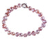 Handgeknoopt zoetwater parel armband met roze parels en sterling zilver (925) | Rosabel