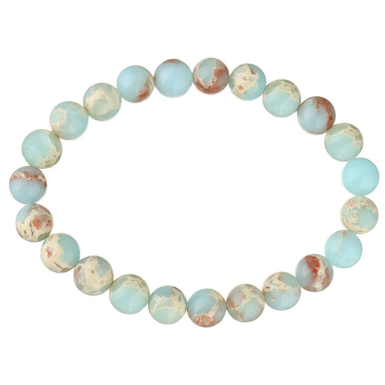 Edelstenen armband met shoushan | Elastisch | Shoushan