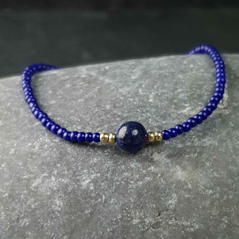 Edelstenen armband Lapis Lazuli Mini