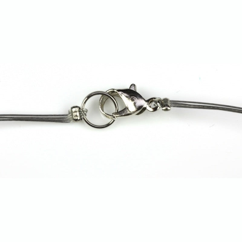 Slotje van zoetwater parelketting met paars blauwe parels en sterling zilver (925) | Patty