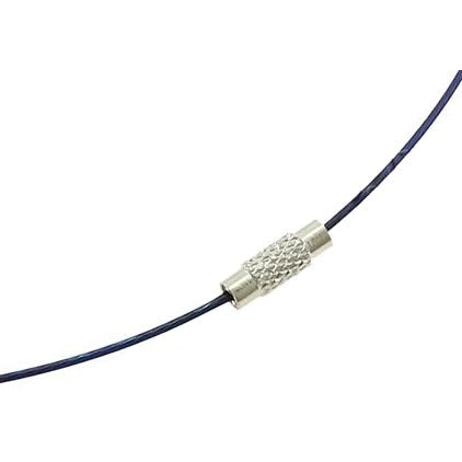 Slotje van zoetwater parelketting met witte parels met stras steentjes aan blauwe spang | Bling White Ball Blue