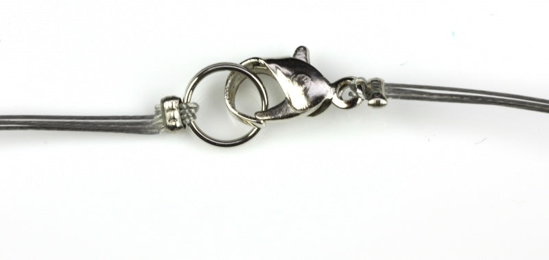 Slotje van zoetwater parelketting met paars blauwe parels en sterling zilver (925) | Patty