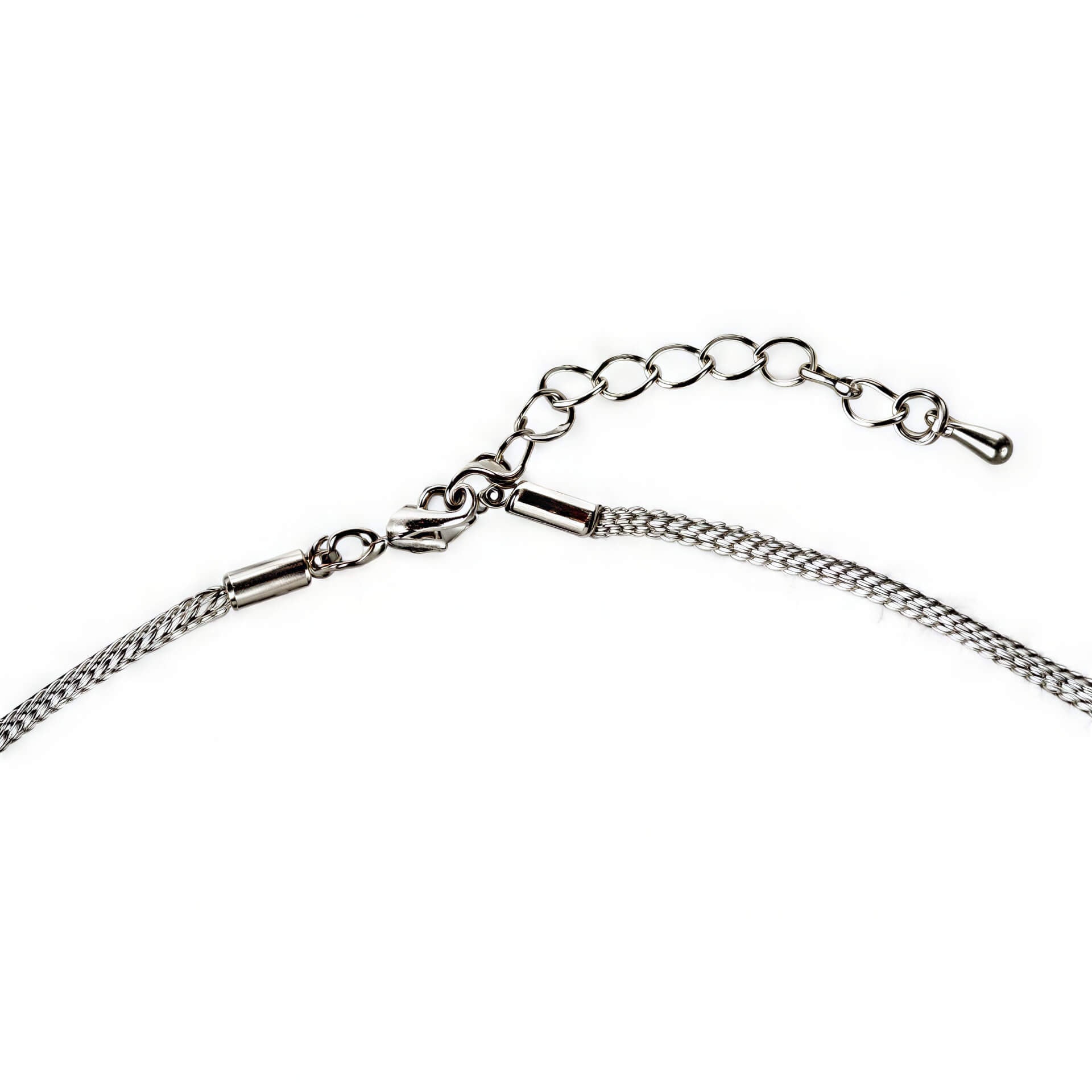 Slotje van witte parelmoeren schelpen ketting | Shell