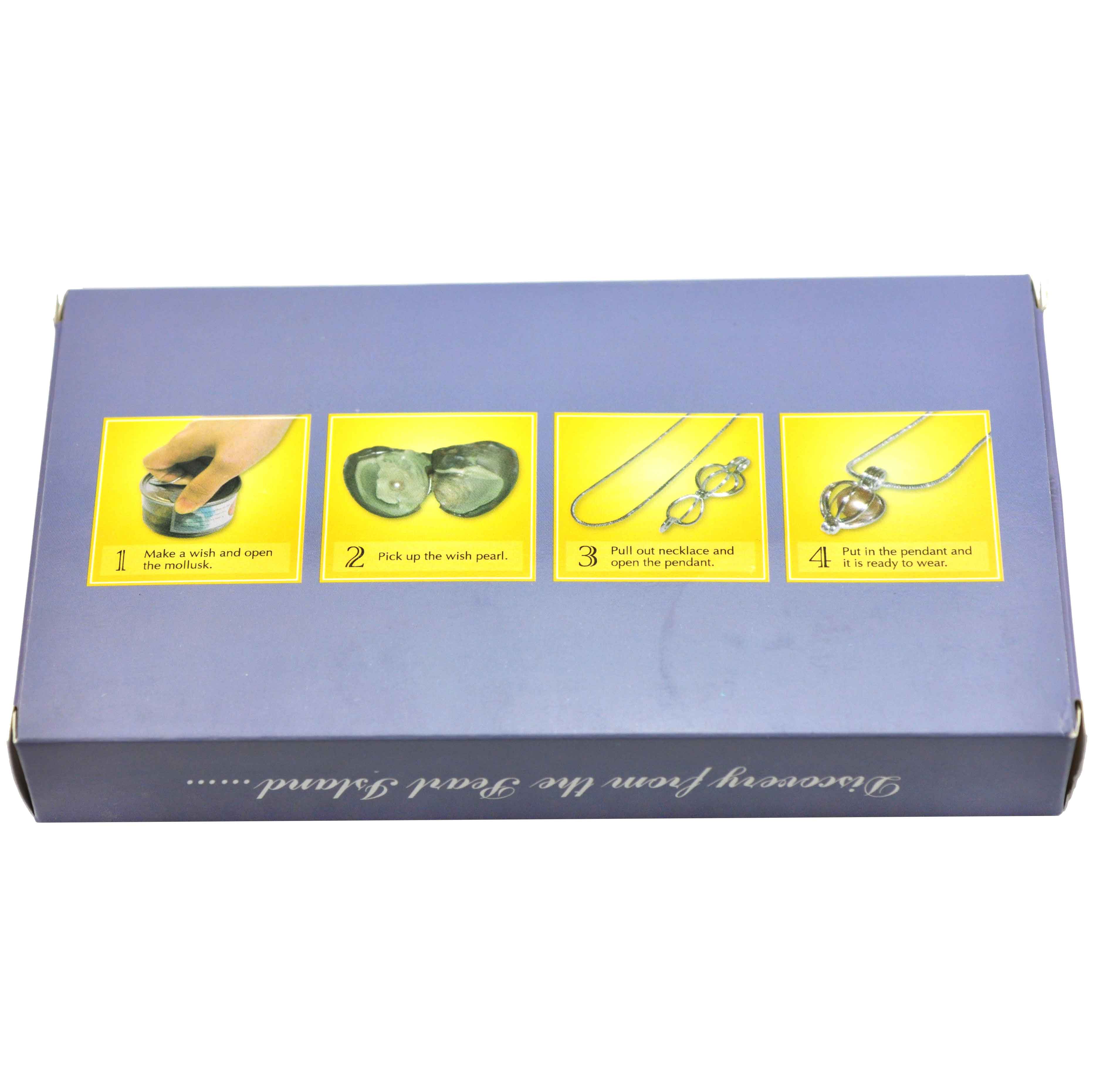 Achterkant van cadeau set wensparel Palmboom