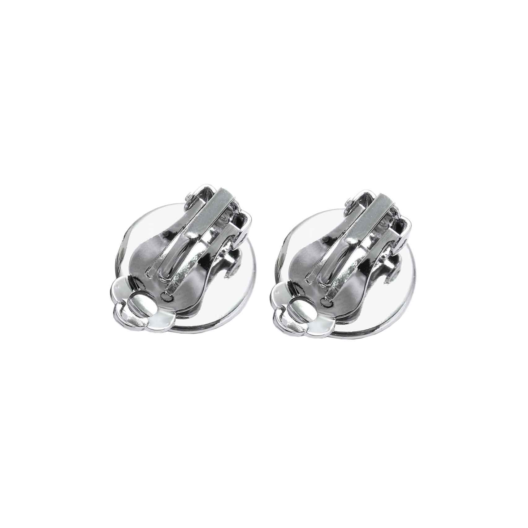 Paarse edelstenen clip oorbellen Amethyst Clips – Zhen Zhu