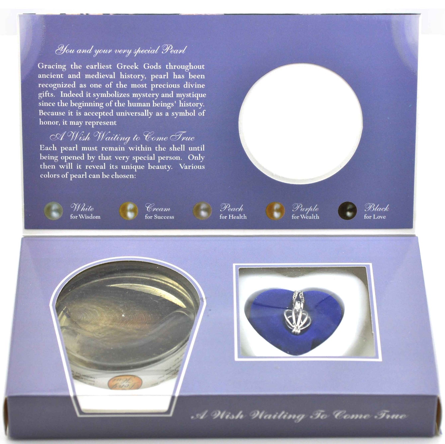 Binnenkant van cadeau set wensparel Palmboom