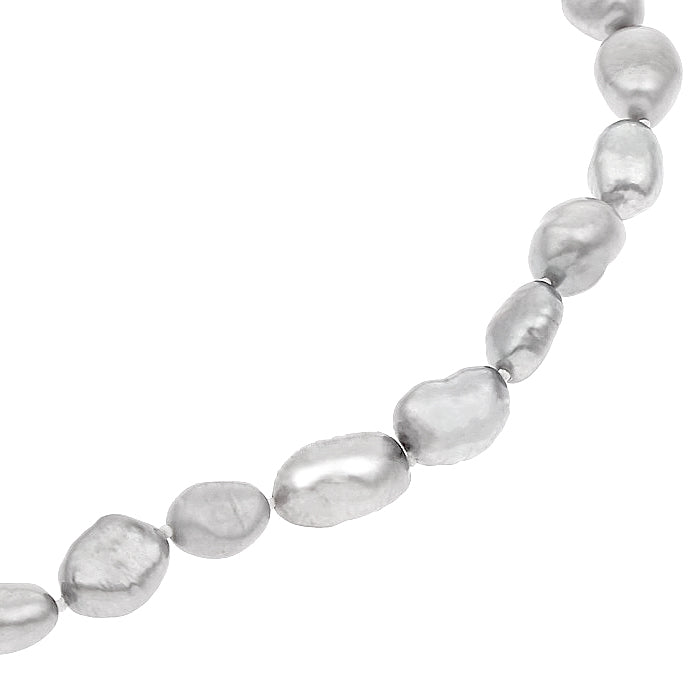 Zoetwater parelketting Baroque Grey
