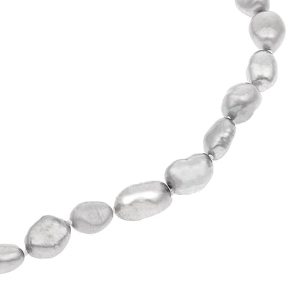 Zoetwater parelketting Baroque Grey