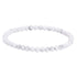 Wit edelstenen armband met howliet, elastisch | Little Howlite