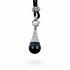 Detail van zwarte edelstenen ketting met stras stenen en zwarte agaat | Bling Black Agate Bling