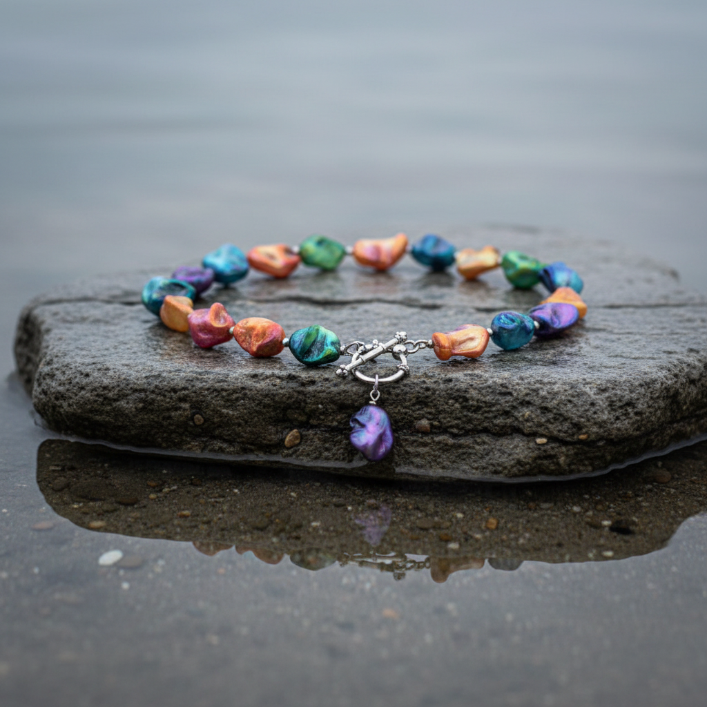 Schelpen ketting Shell AB Color close-up