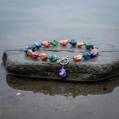 Schelpen ketting Shell AB Color close-up