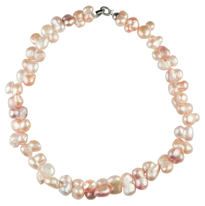Zoetwater parelketting - grote parels - pastel - Pomona