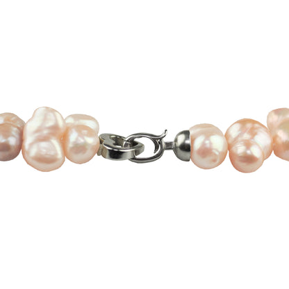 Zoetwater parelketting - grote parels - pastel - Pomona