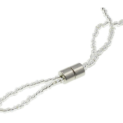 Magneetslot van zoetwater parelketting met witte, zalm en roze parels | Felicia