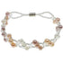 Zoetwater parel armband met witte, zalm en roze parels en magneetslot | Felicia