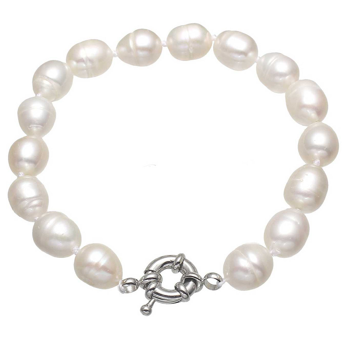 Wit zoetwater parel armband | Wirra