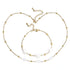 Witte zoetwater parelketting met goud edelstaal | Parelketting Eline Goud