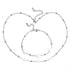 Witte zoetwater parelketting met zilver edelstaal | Parelketting Eline Zilver